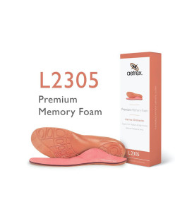 Womens Premium Memory Foam Orthotics with Metatarsal Support